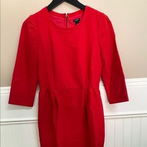 J. Crew Red Dress - 0
